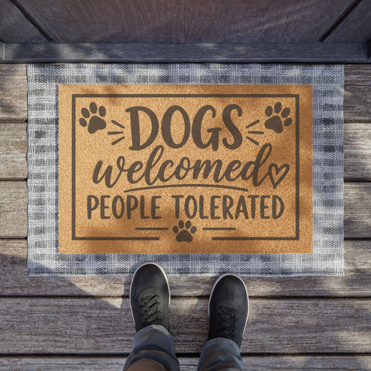 Dogs Welcomed Doormat