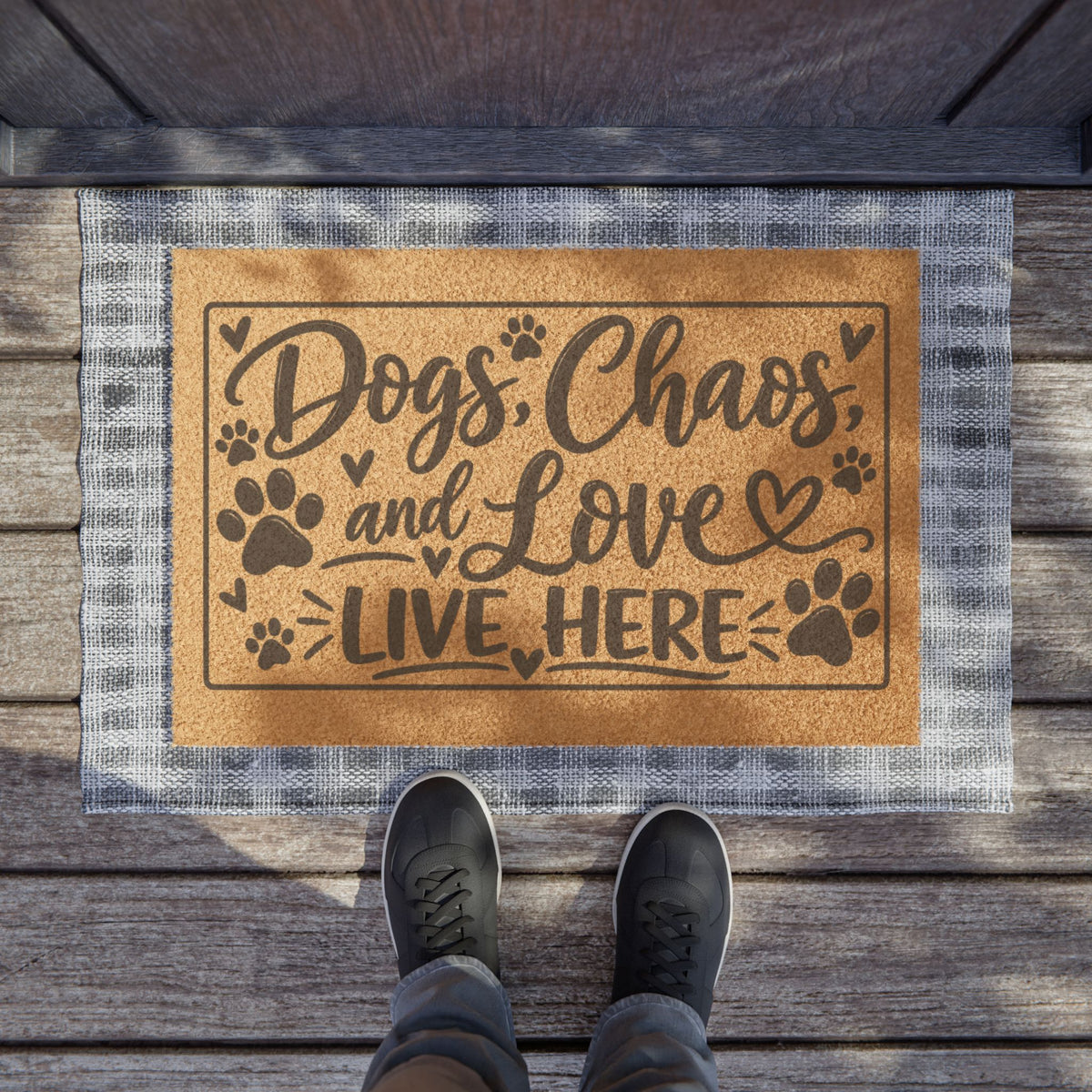 Dogs Chaos Love Doormat