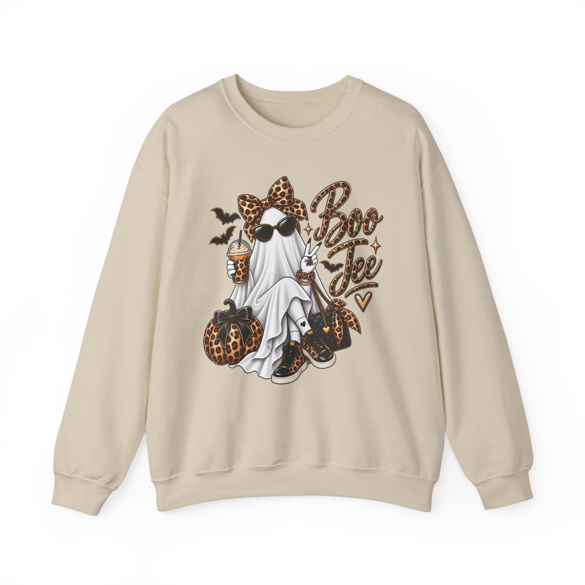 BOO Jee Leopard Crewneck Sweatshirt