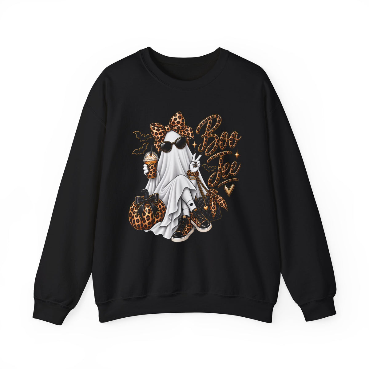 BOO Jee Leopard Crewneck Sweatshirt