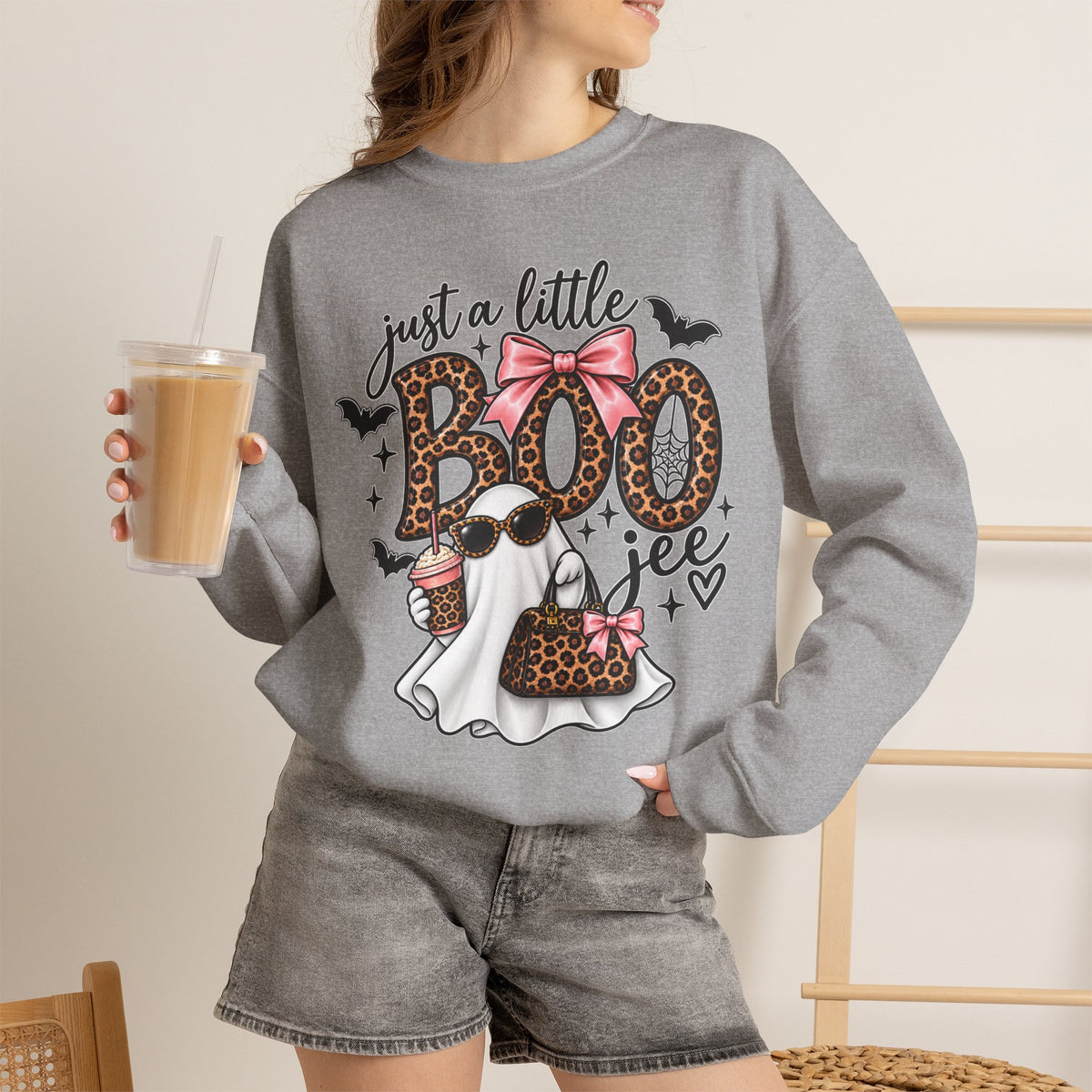 Just A Little BOO Jee Crewneck Sweatshirt
