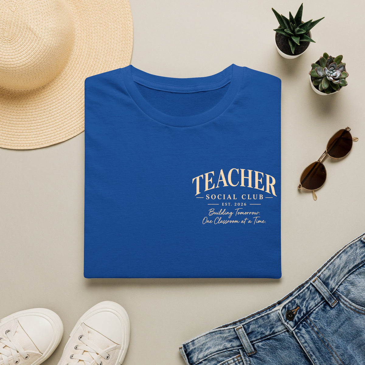 Teacher Social Club T-Shirt – Vintage Collegiate Teacher Gift Tee