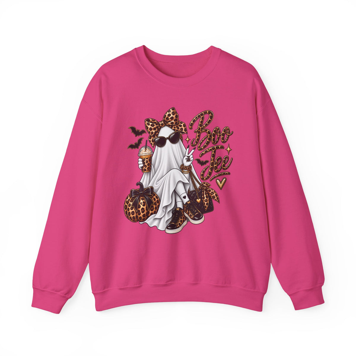 BOO Jee Leopard Crewneck Sweatshirt