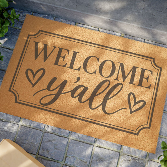 Welcome Y'all Doormat