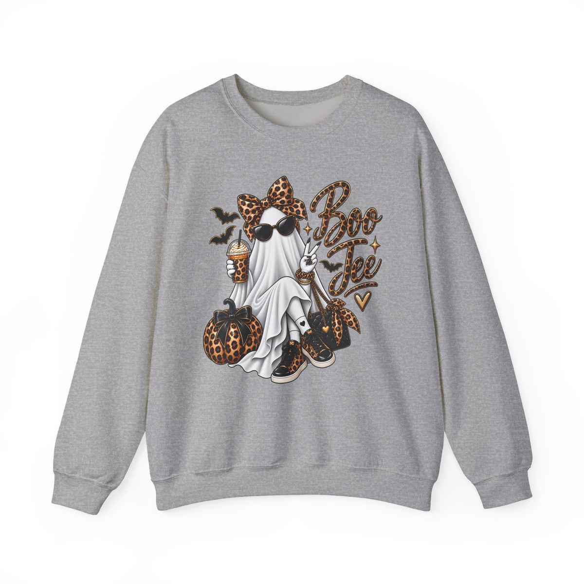 BOO Jee Leopard Crewneck Sweatshirt