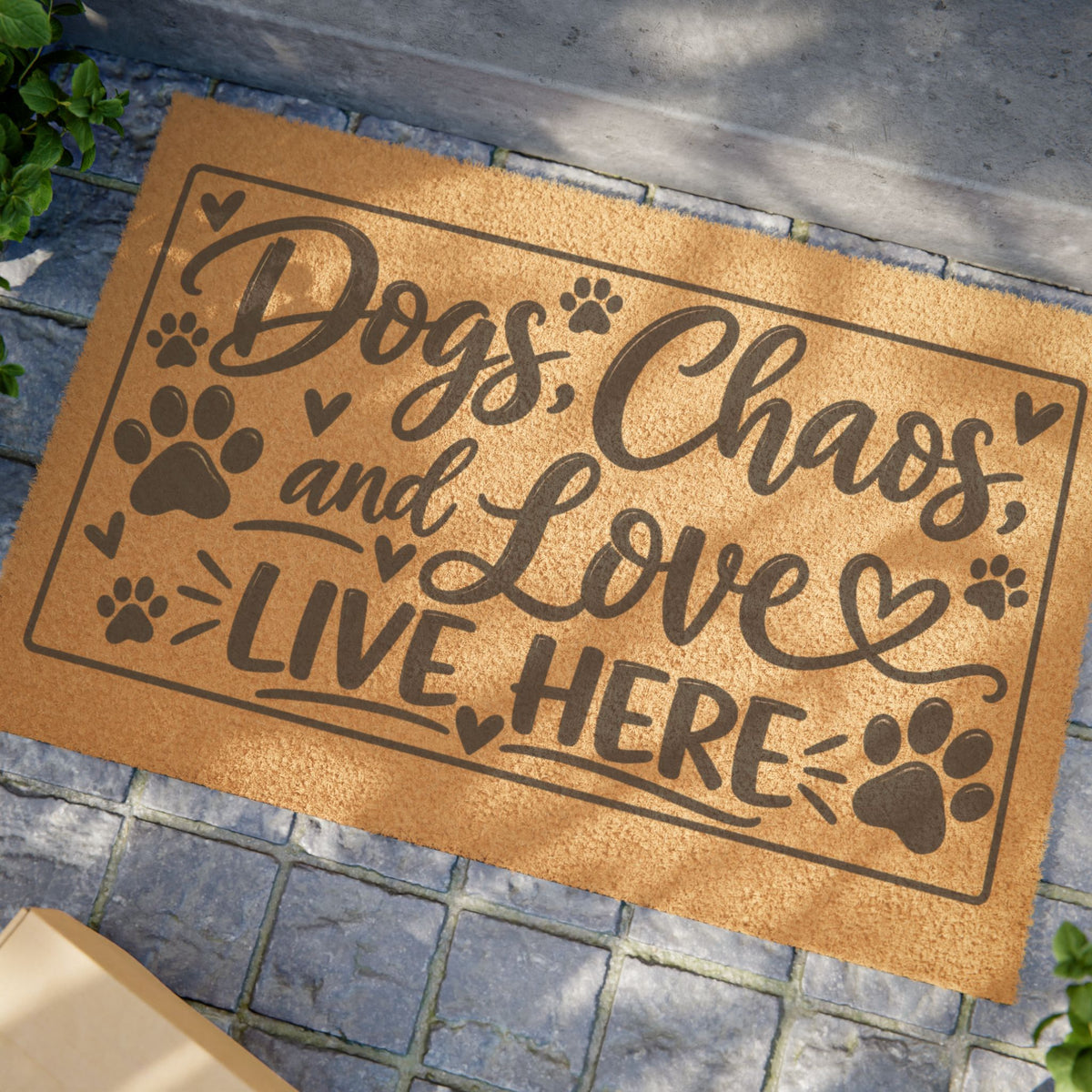 Dogs Chaos Love Doormat