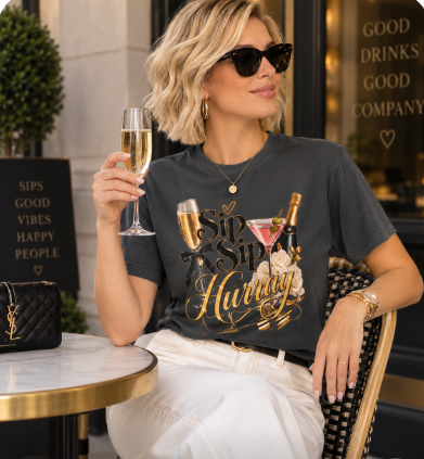 Sip Sip Hurray T-Shirt