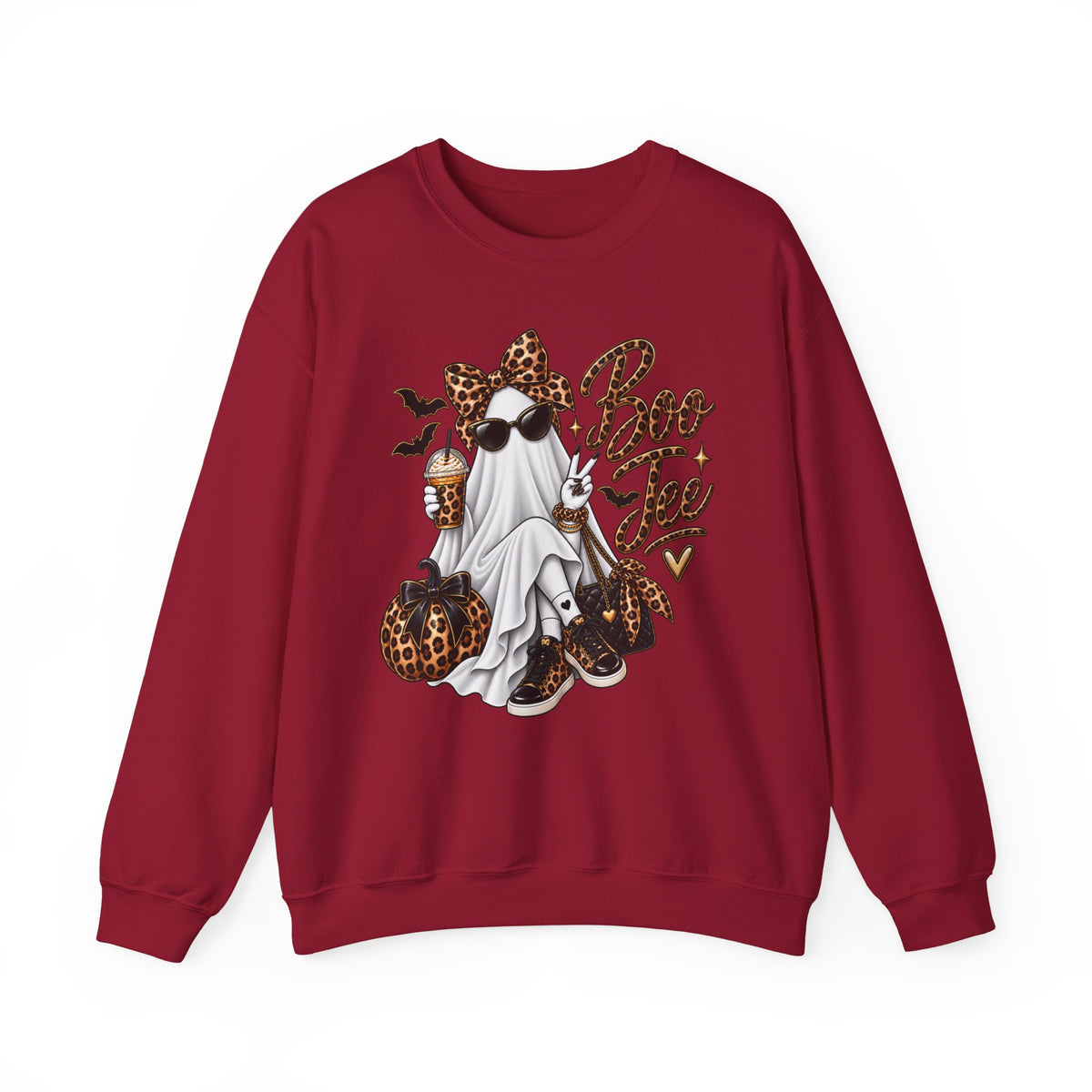 BOO Jee Leopard Crewneck Sweatshirt