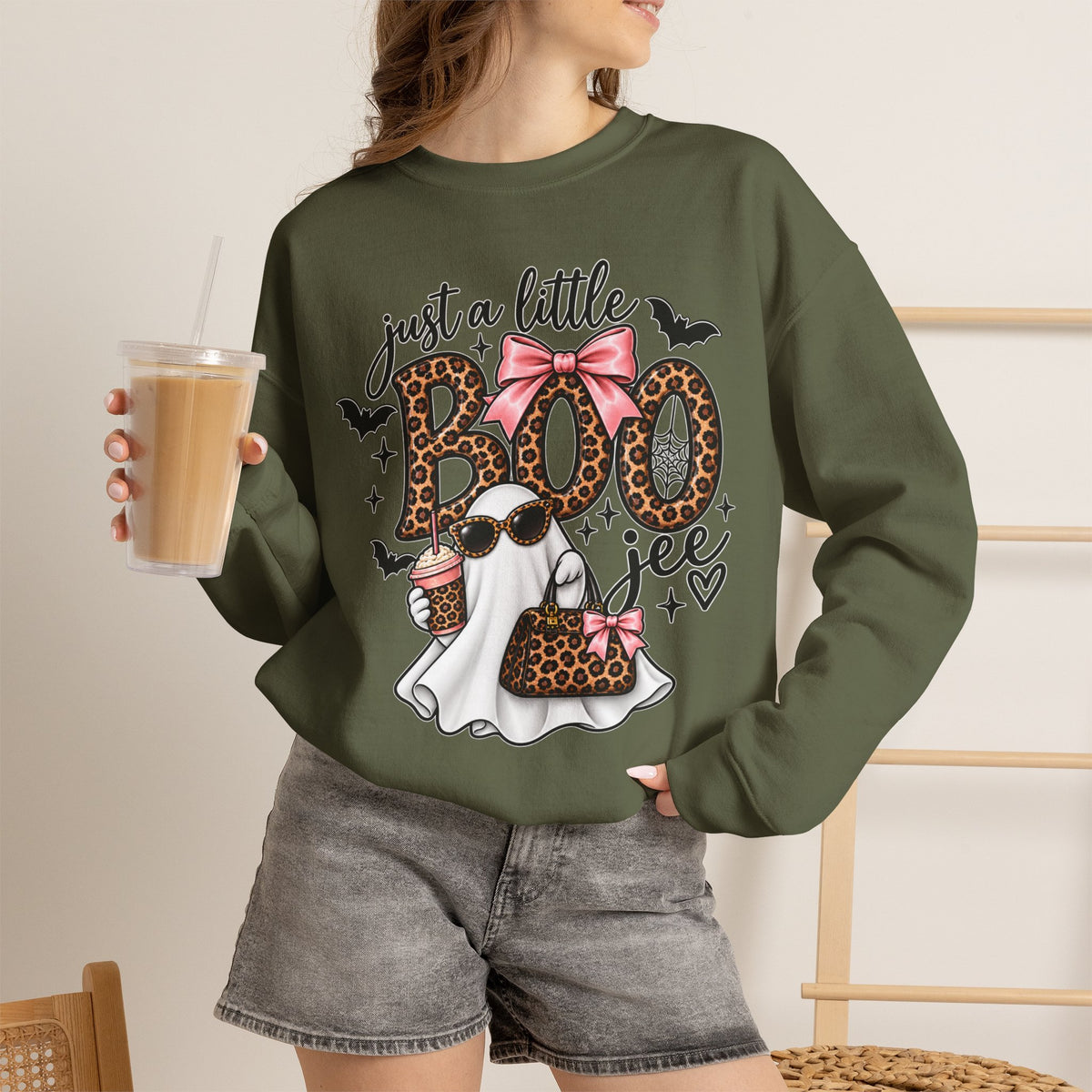 Just A Little BOO Jee Crewneck Sweatshirt