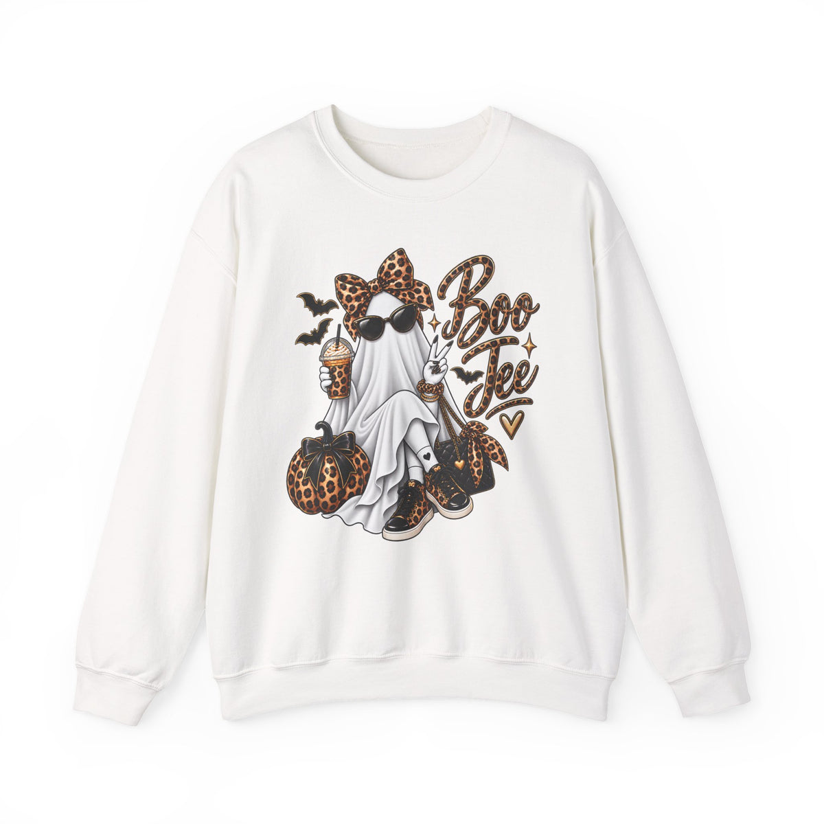 BOO Jee Leopard Crewneck Sweatshirt