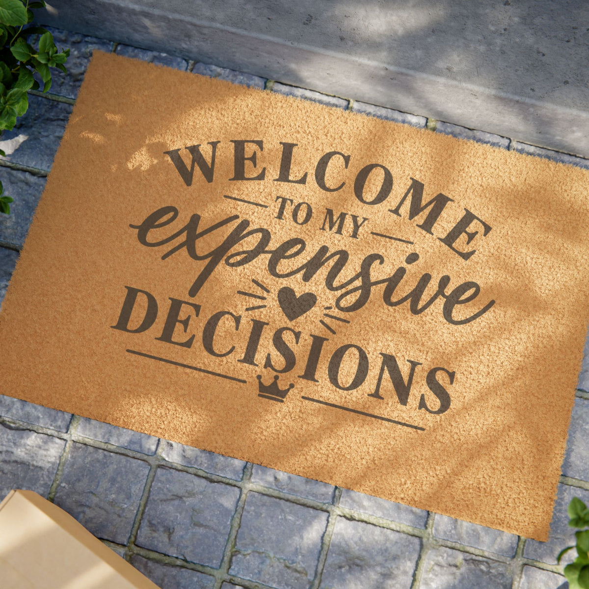 Expensive Decisions Doormat