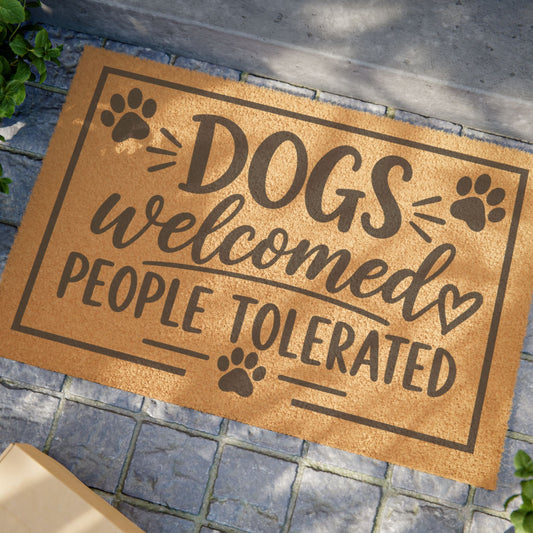 Dogs Welcomed Doormat
