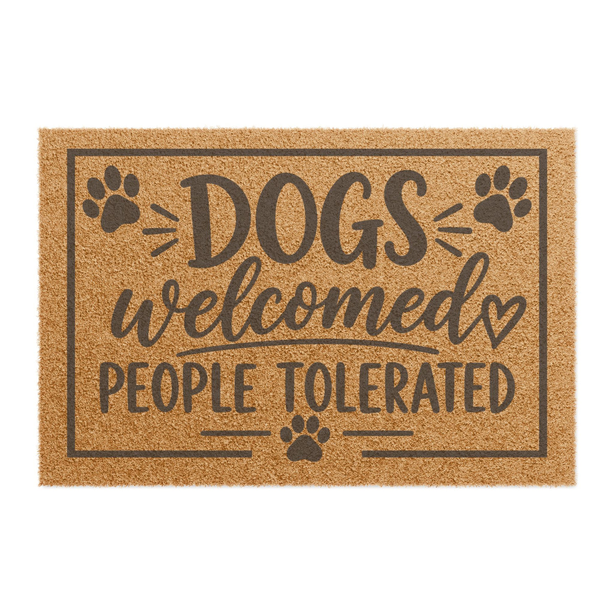 Dogs Welcomed Doormat