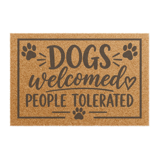 Dogs Welcomed Doormat