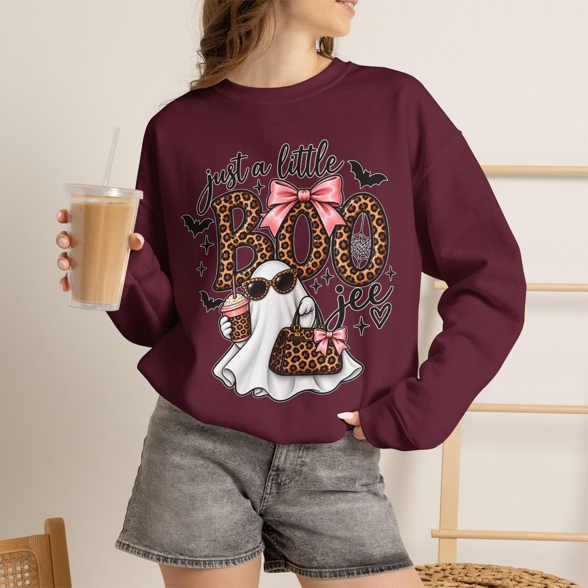 Just A Little BOO Jee Crewneck Sweatshirt