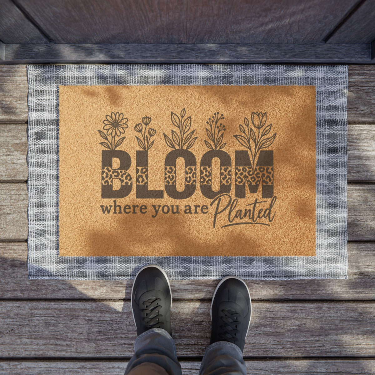Bloom Where Planted Doormat