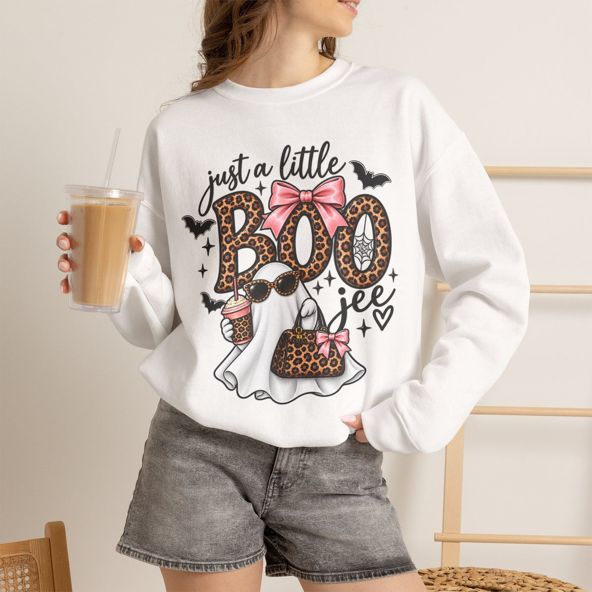 Just A Little BOO Jee Crewneck Sweatshirt