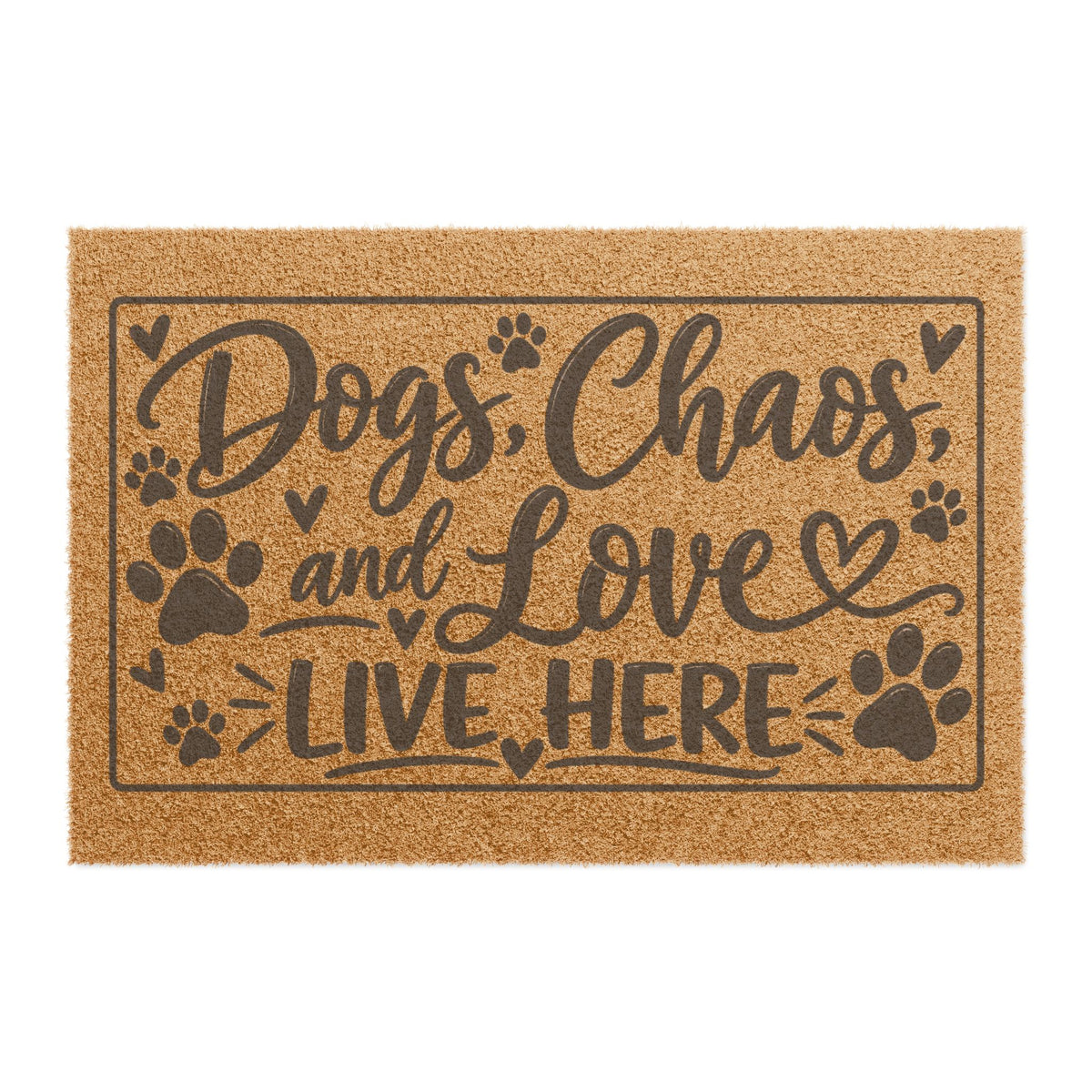 Dogs Chaos Love Doormat