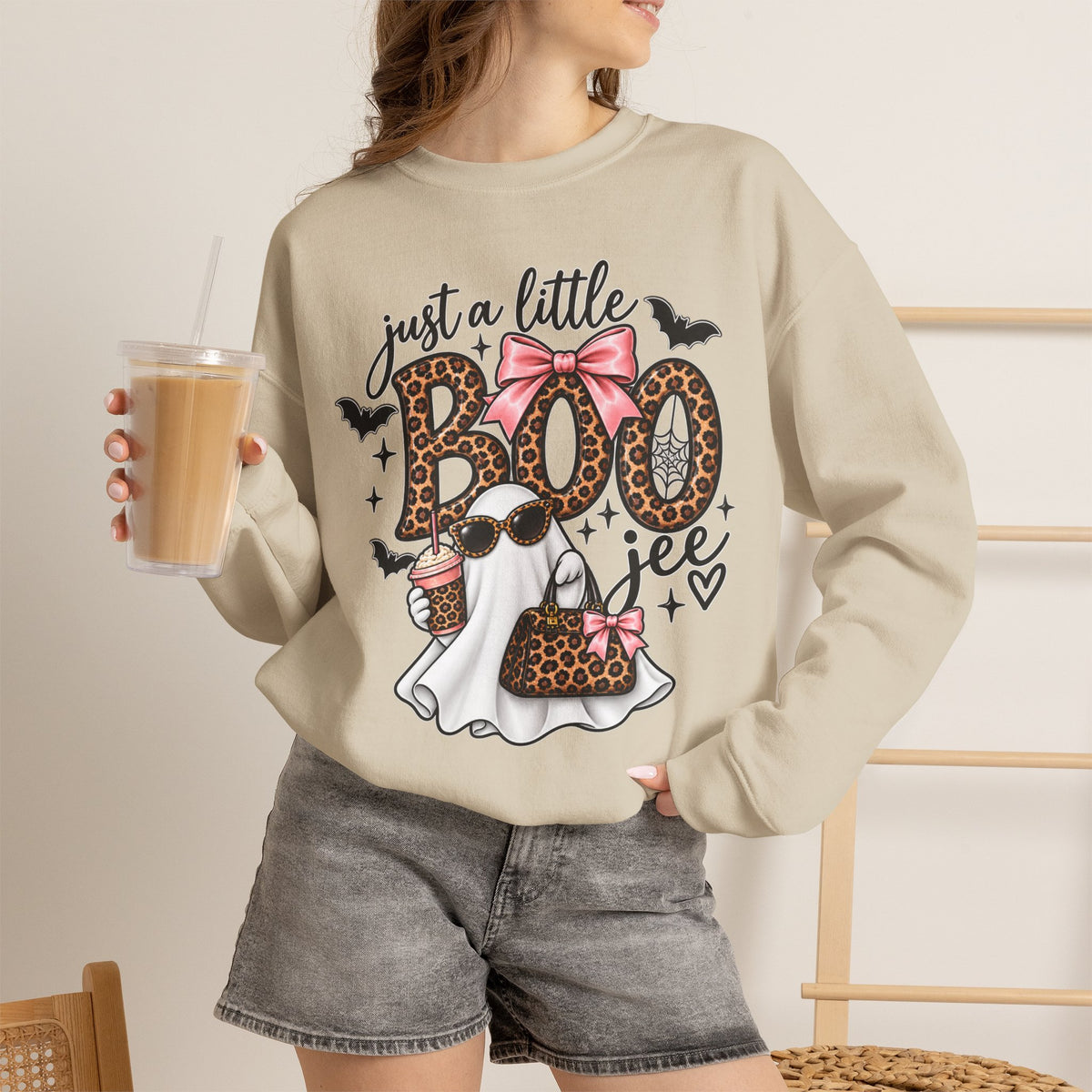 Just A Little BOO Jee Crewneck Sweatshirt